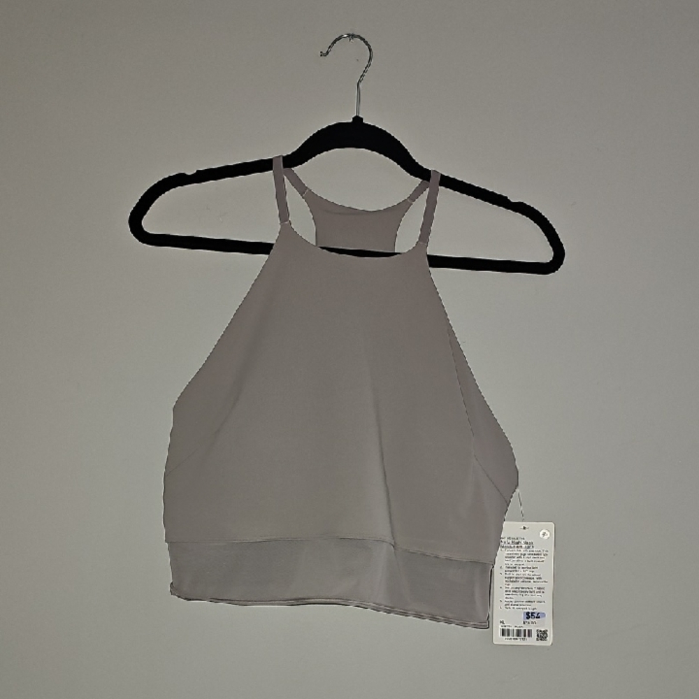Lululemon Nulu High-Neck Mesh-Hem Tank!! Sz Xlg! NWTS MUGR!! Beautiful!